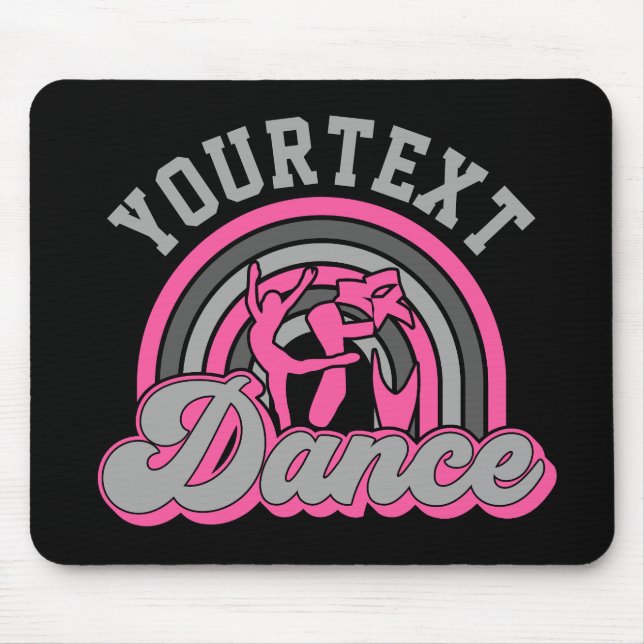 Ballet Dancer ADD TEXT Classic Dance Performer Mousepad (Vorne)