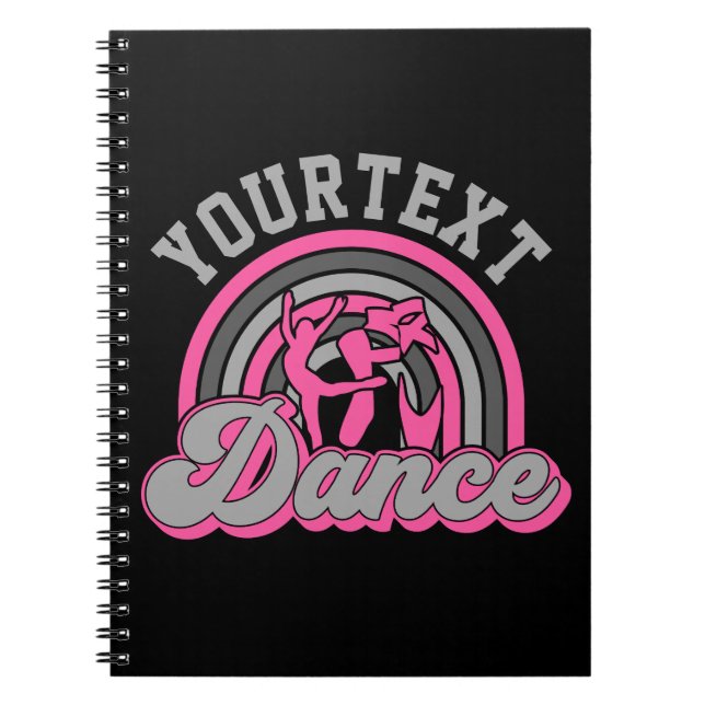 Ballet Dancer ADD TEXT Classic Dance Performer Notizblock (Vorderseite)