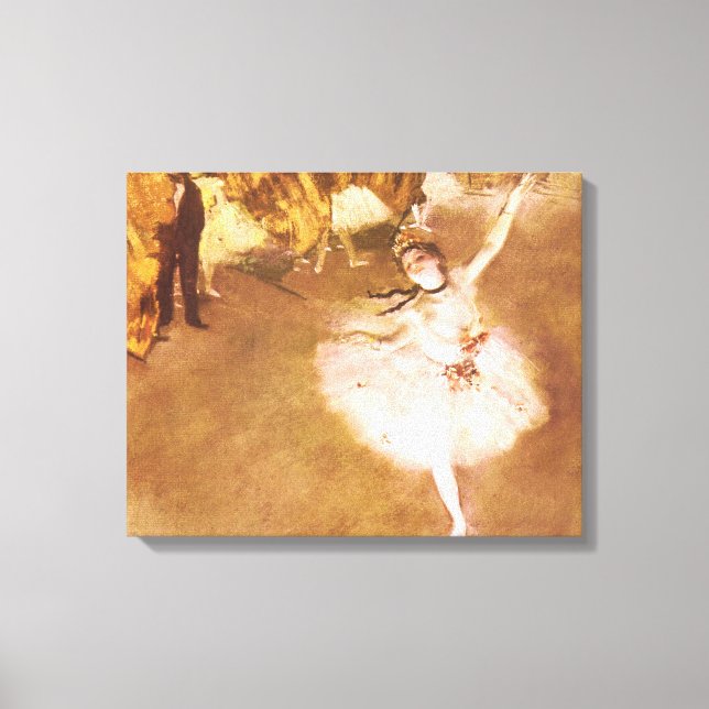 Ballet Dancer Degas Star Painting Leinwanddruck (Vorderseite)