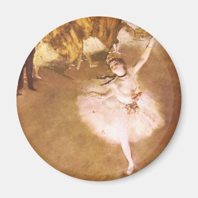Ballet Dancer Degas Star Painting Magnet (Vorne)