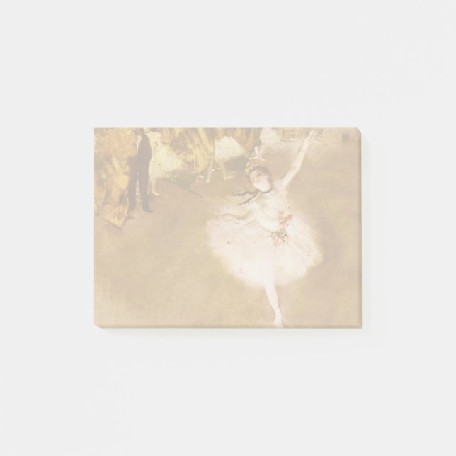 Ballet Dancer Degas Star Painting Post-it Klebezettel (Vorderseite)