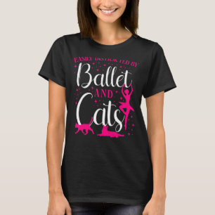 Ballet Dancer Girl Ballerina Cat Leichte Speisen T-Shirt