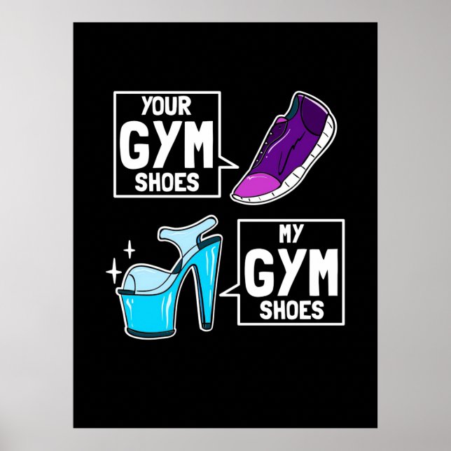 Ballet Dancer Gym Shoes Poster (Vorne)