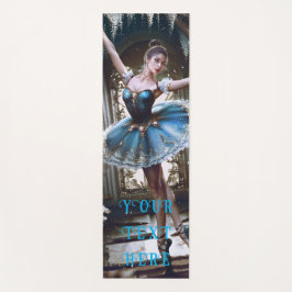 Ballet Dancer in einem Blue Tutu Custom Double Sid Yogamatte
