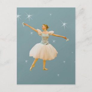 Ballet Dancer mit Castanets Postkarte