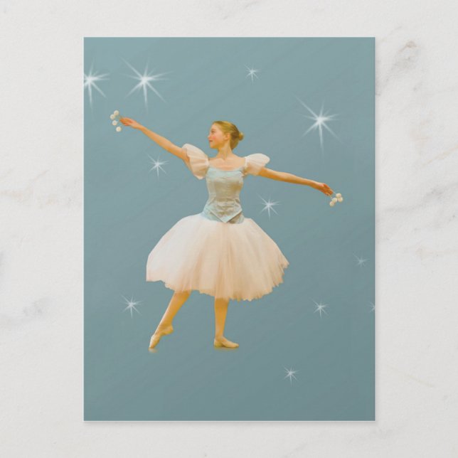 Ballet Dancer mit Castanets Postkarte (Vorderseite)