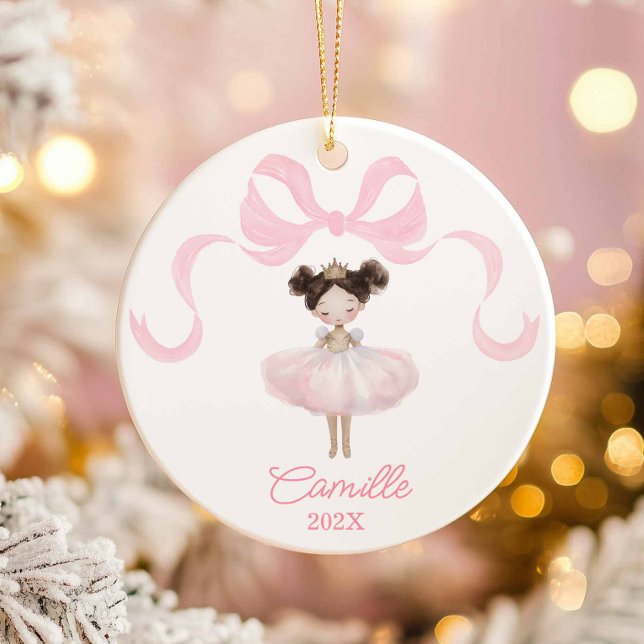 Ballet Dancer Pink Weihnachtsschmuck Keepake (Pink Ballerina Keepsake Christmas Ornament)