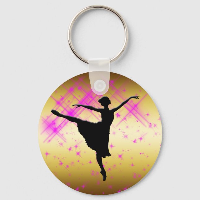 BALLET DANCER SILHOUETTE SCHLÜSSELANHÄNGER (Vorderseite)
