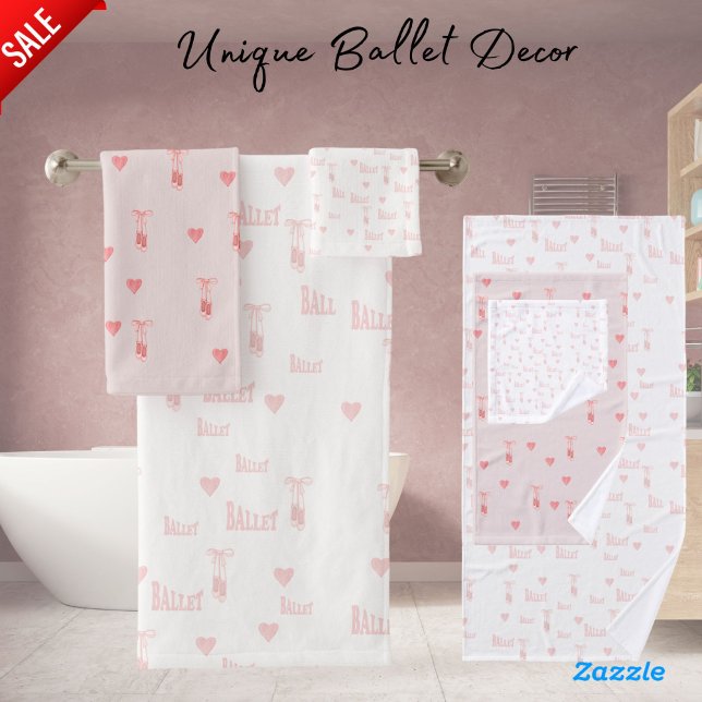 Ballet Dancer Slipper Sweet16 Großartiger Girl's Badhandtuch Set (Von Creator hochgeladen)