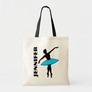 Ballet Dancer Tutu Ballerina Tance Class Blue Tragetasche