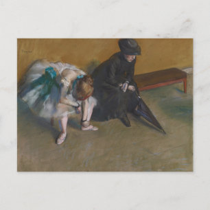 Ballet Dancer wartete Edgar Degas Postkarte