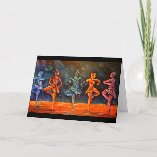 Ballet Dancers II von Timothy Orikri Card Karte (Vorderseite)