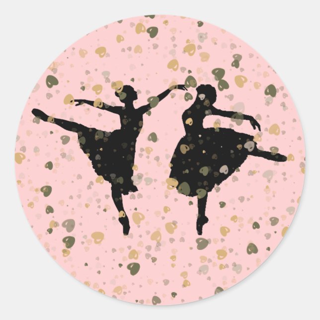 BALLET DANCERS RUNDER AUFKLEBER (Vorderseite)