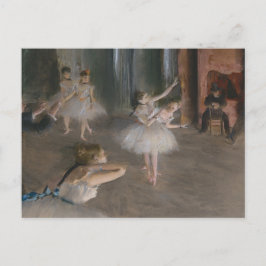 Ballet Dancers Theater Probe Edgar Degas Postkarte
