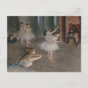 Ballet Dancers Theater Probe Edgar Degas Postkarte