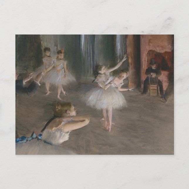 Ballet Dancers Theater Probe Edgar Degas Postkarte (Vorderseite)