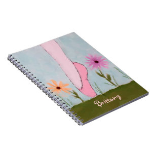 Ballet dans le carnet personnalisable de fleurs