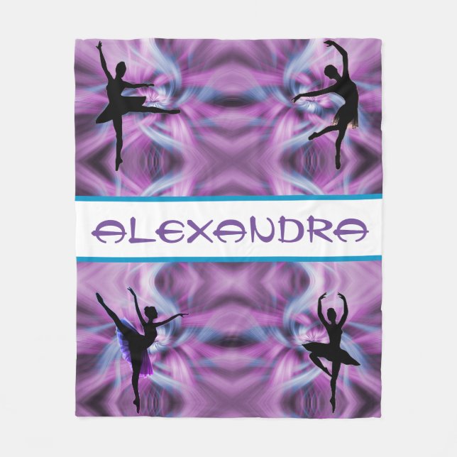 Ballet Danse violet Abstrait polaire couverture (Devant)