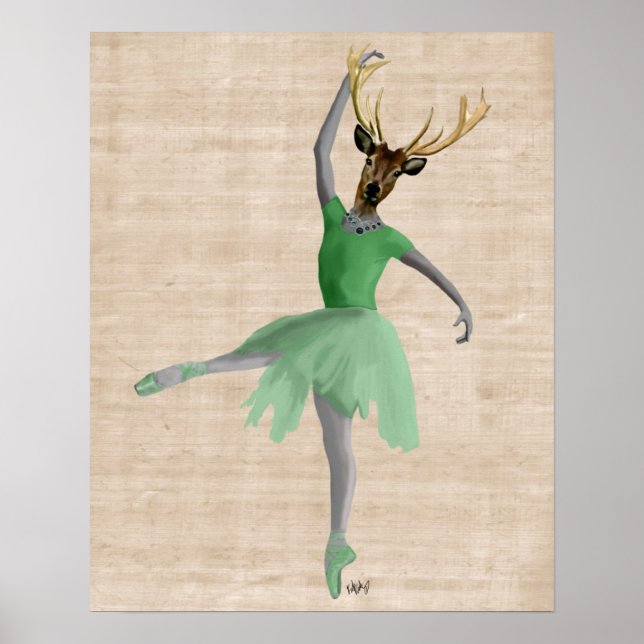 Ballet Dealer in Green Poster (Vorne)