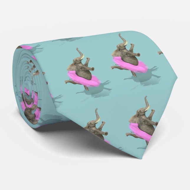 Ballet Elephant En Pointe Krawatte (Gerollt)