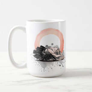 Ballet Enso Balance wählt Zentrum rechte Hand Kaffeetasse