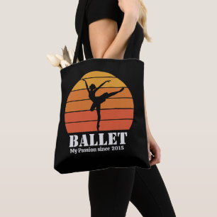 Ballet Hobby Retro Sunset Personalisieren Tasche