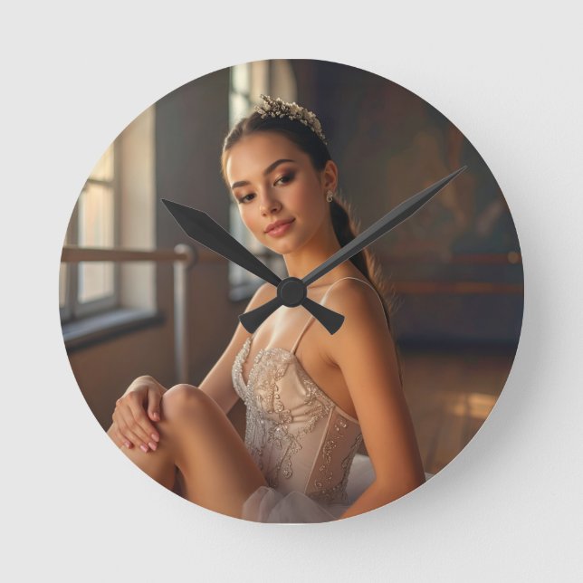 BALLET - I LOVE BALLET RUNDE WANDUHR (Vorderseite)