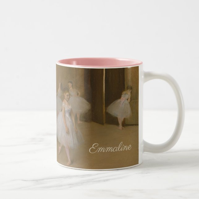 Ballet-Klasse | Edgar Degas | Tanz Personalisiert Zweifarbige Tasse (Rechts)