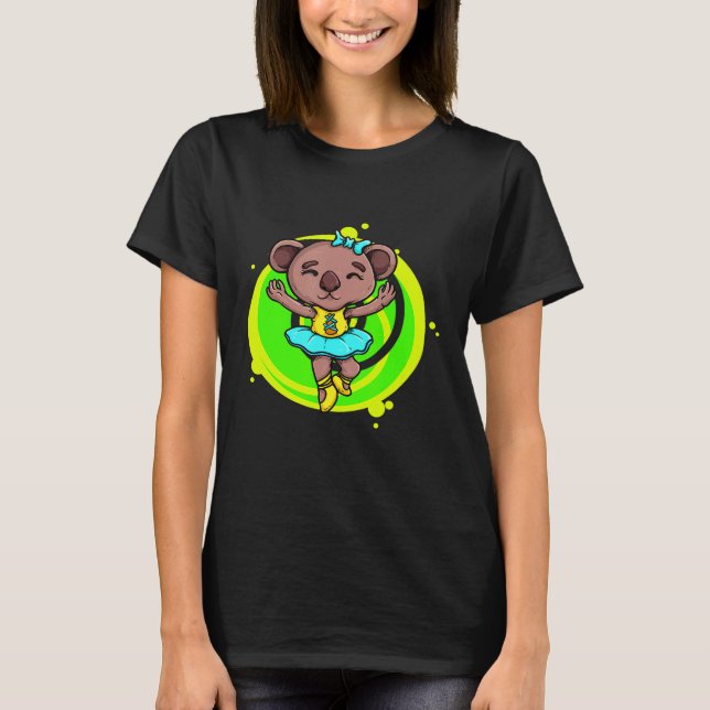 Ballet Koala Dancer Koala Ballerina Ballerina Love T-Shirt (Vorderseite)