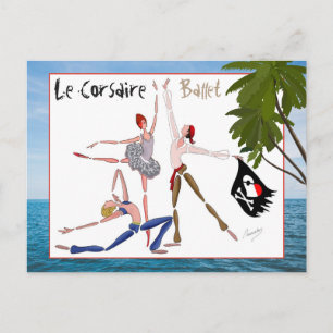 BALLET LE CORSAIRE, GESCHENKE FÜR BALLETOMANE POSTKARTE