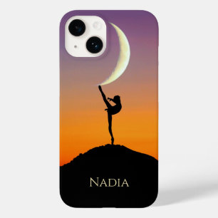 Ballet Moon Dance Personalisierter Name Case-Mate iPhone 14 Hülle