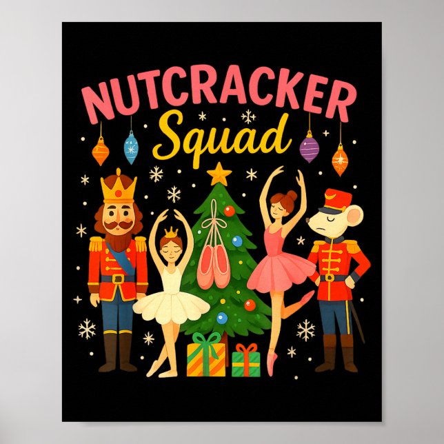 Ballet Nutcracker Squad Christmas Costume For Kids Poster (Vorne)