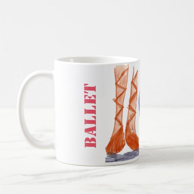 Ballet Pause Tee-/Kaffee Mug Kaffeetasse (Links)