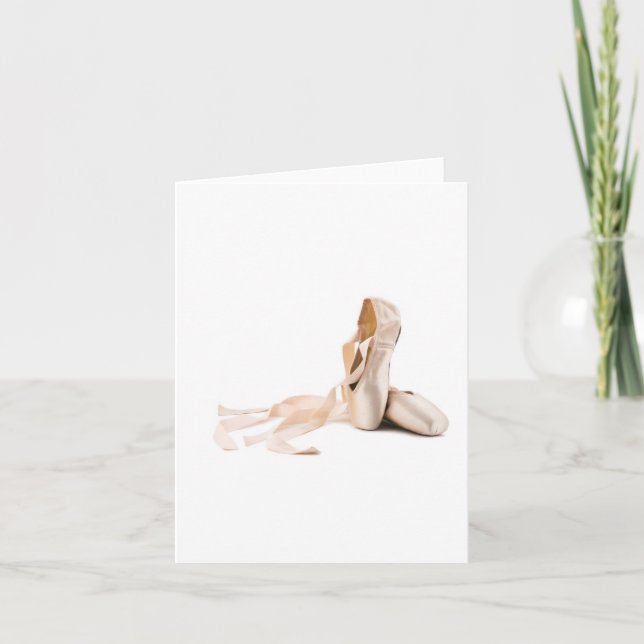Ballet Pointe Shoes Cards Karte (Vorderseite)