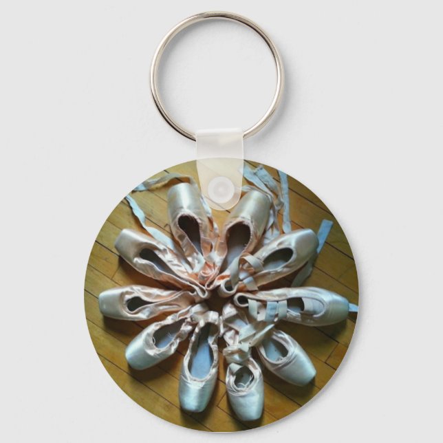 Ballet Pointe Shoes Schlüsselanhänger (Vorderseite)