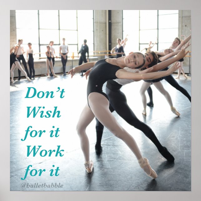 Ballet Poster Work for it (Vorne)