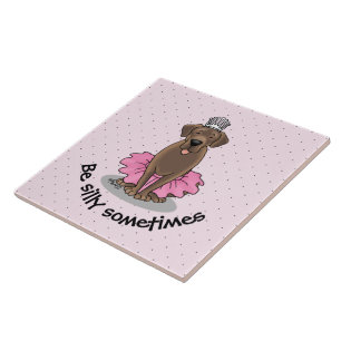 Ballet Princess Chocolate Labrador Labrador Retrie Fliese
