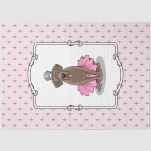 Ballet Princess Chocolate Labrador Labrador Retrie Seidenpapier