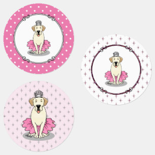 Ballet Princess Gelbe Labrador Labrador Retriever Etiketten