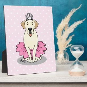 Ballet Princess Gelbe Labrador Labrador Retriever  Fotoplatte