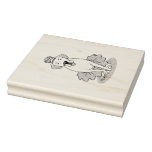 Ballet Princess Yellow Labrador Retriever Dog Gummistempel
