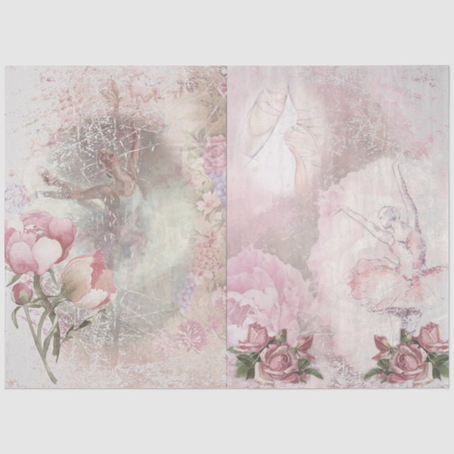 Ballet Romance Design 2 Gewebepapier der Serie Seidenpapier (Vorderseite)