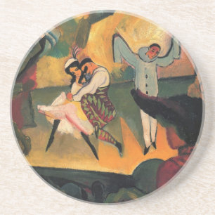Ballet Russes, Russisches Ballett von August Macke Sandstein Untersetzer