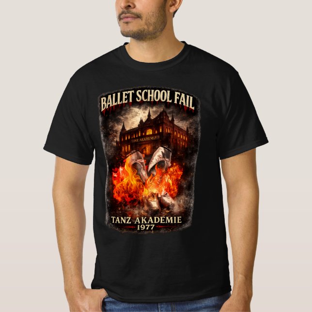 Ballet School Fail Herren Dunkel Value T-Shirt (Vorderseite)