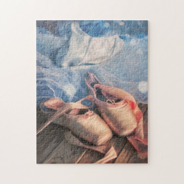 Ballet Schuhe und Jersey zeichnen (Vertikal)