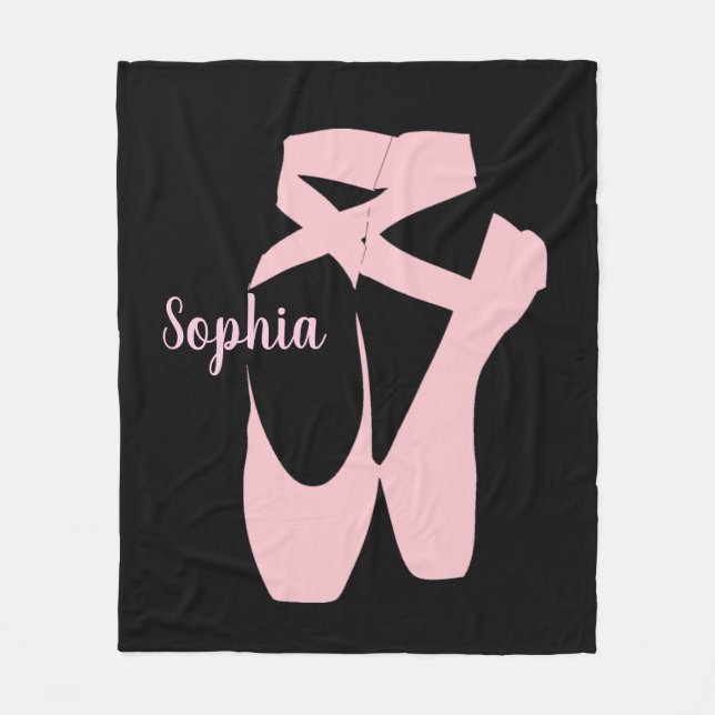 Ballet Shoes Design Fleece Blanket (Vorderseite)