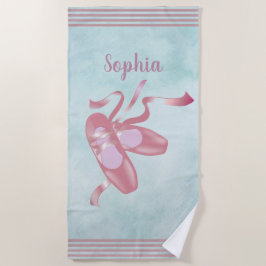 Ballet Shoes Design Strandtuch