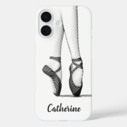 Ballet Shoes Graphic - Ihr eigener Name iPhone 16 Hülle