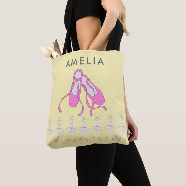 Ballet Shoes Personalisiert Tote Bag Tasche (Von Nahem)