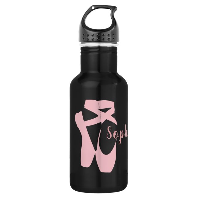 Ballet Shoes Slippers Design Kleinere Wasserflasch Edelstahlflasche (Vorderseite)